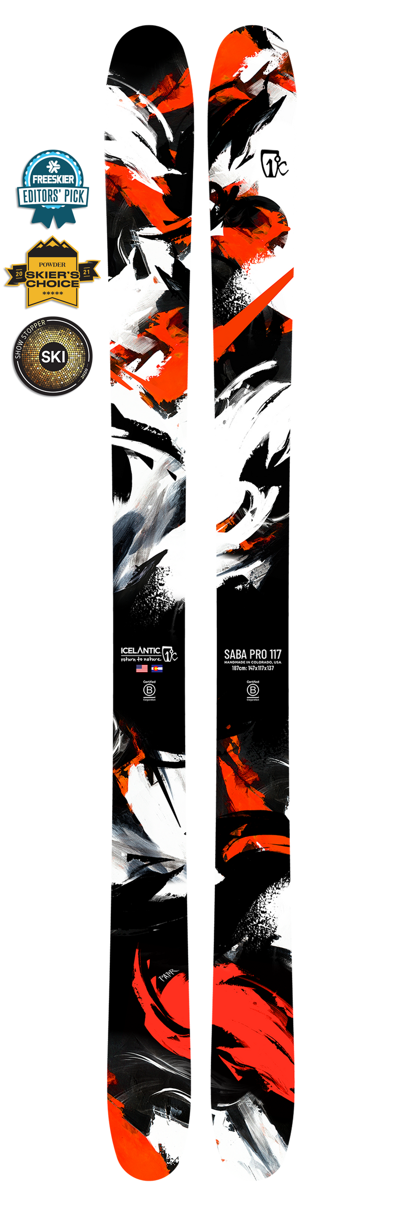 Icelantic SABA PRO 117 Ski 2024 – Teton Wasatch Ski Co. Icelantic SABA PRO 117 Ski 2024 – Teton Wasatch Ski Co.