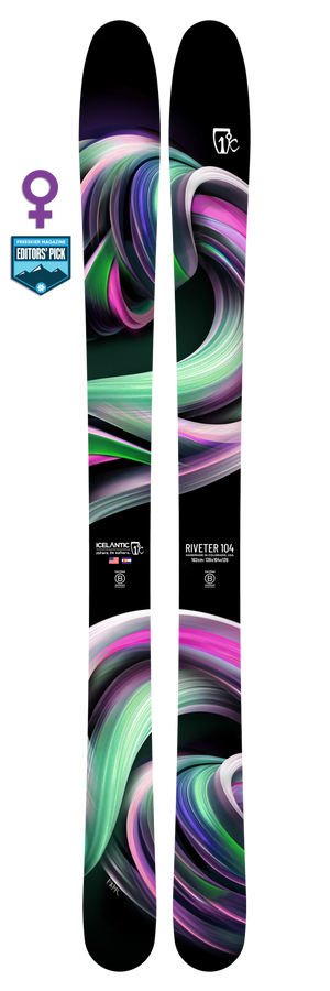 Icelantic RIVETER 104 Ski 2025 - Womens – Teton Wasatch Ski Co. Icelantic RIVETER 104 Ski 2025 - Womens – Teton Wasatch Ski Co.